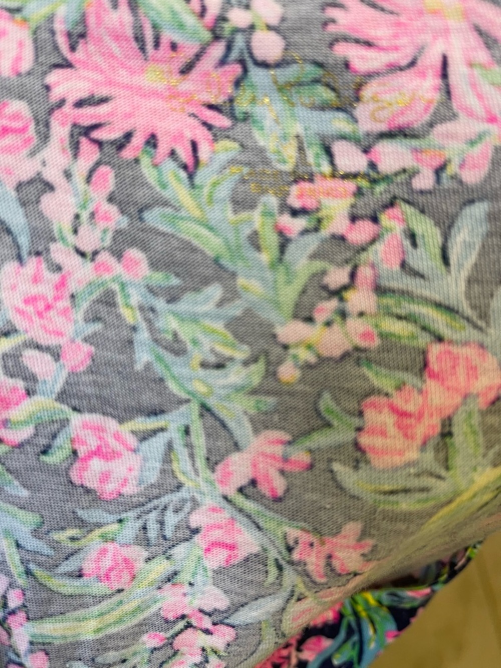 Lilly Pulitzer Jodee Tiered Swing Dress in Low Tide Navy Garden Print Size XL - Picture 10 of 10